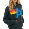 Aviator Nation Relaxed Hand Stitched Logo Hoodie