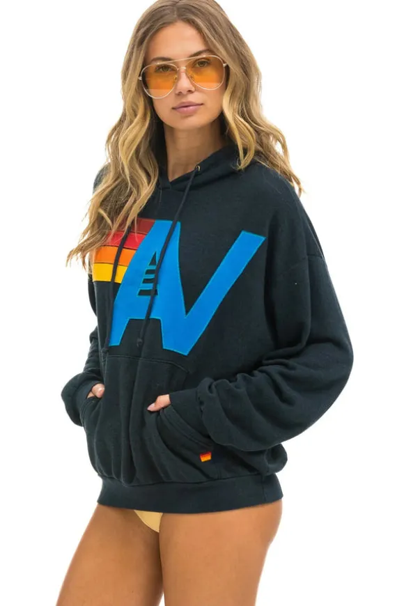 Aviator Nation Relaxed Hand Stitched Logo Hoodie