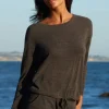 Barefoot Dreams Slouchy Pullover Carbon