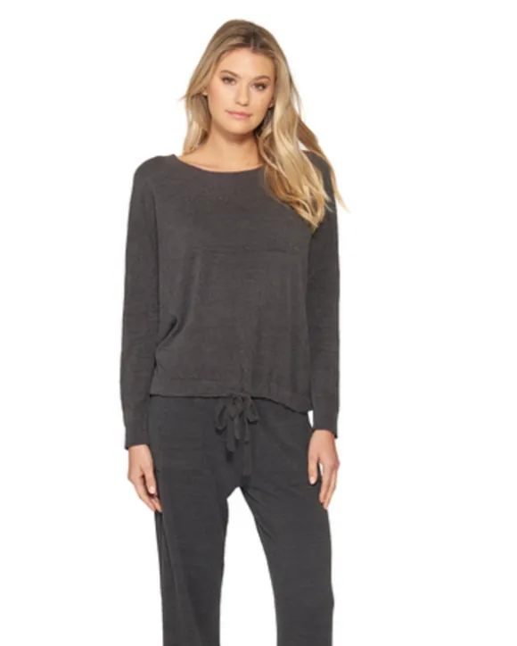 Barefoot Dreams Slouchy Pullover Carbon