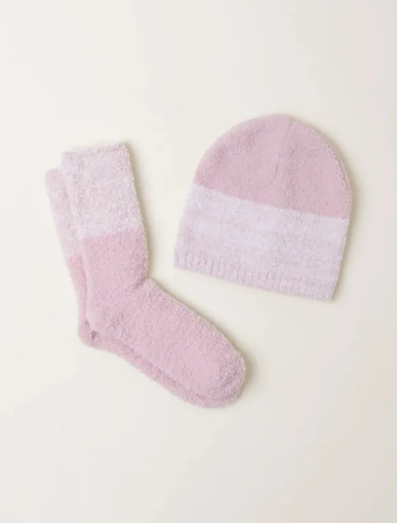 Barefoot Dreams Sock & Beanie Set