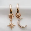 Celestial Star and Moon Hoops