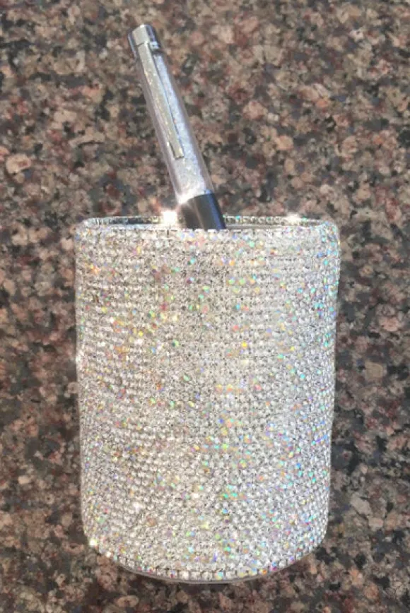 Crystal Pen/Makeup Brush Holder