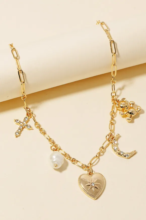 Cutie Charm Necklace w Bear