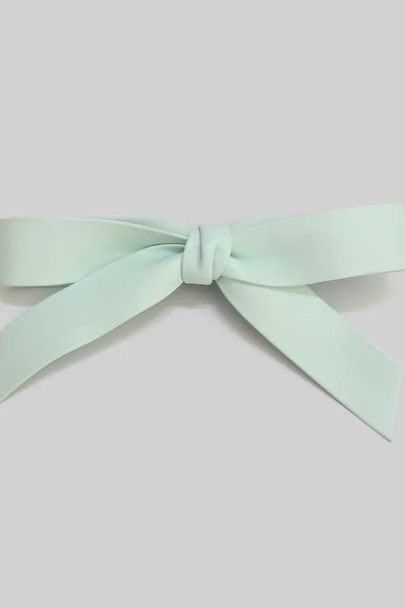 Faux Leather Hair Bow