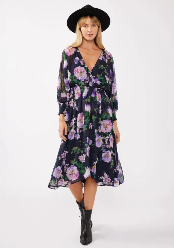 Flourish in Florals Midi Dress