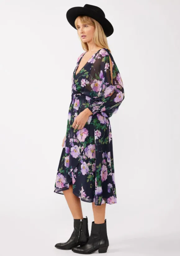 Flourish in Florals Midi Dress