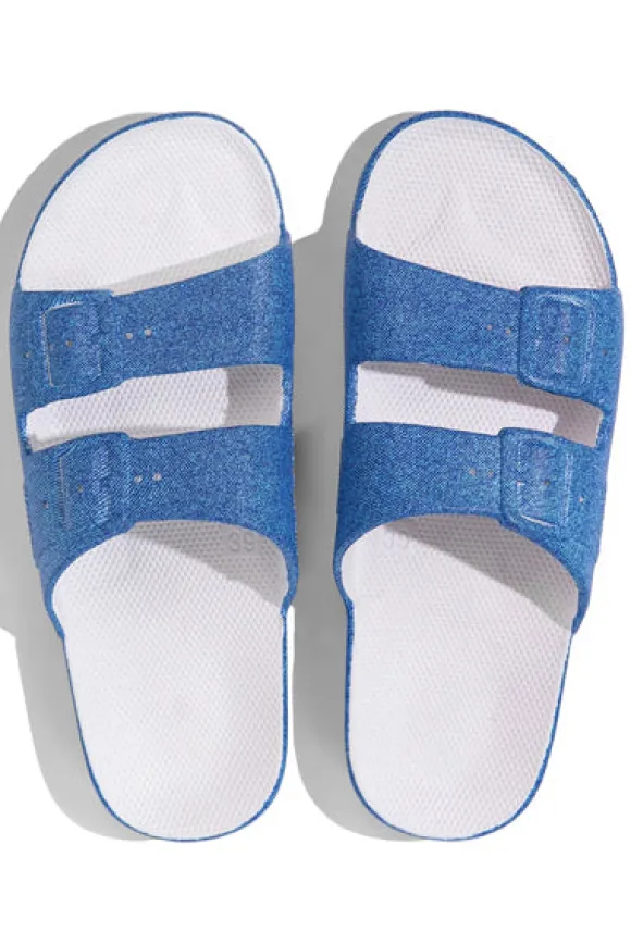 Freedom Moses Denim Print Sandals