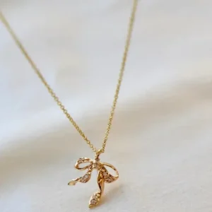 Katie Waltman CZ Bow Necklace