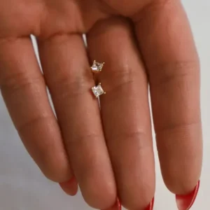 Katie Waltman CZ Square Studs
