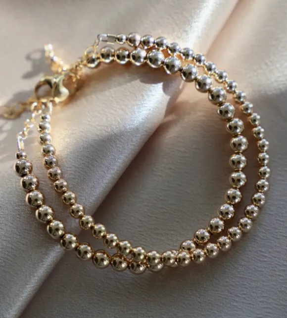 Katie Waltman Gold Fill 5mm Ball Bracelet