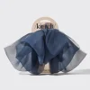 Kitsch Chiffon Hair Bow Blue Orchid