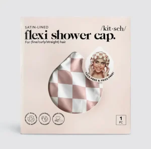 Kitsch Satin Lined Flexi Shower Cap