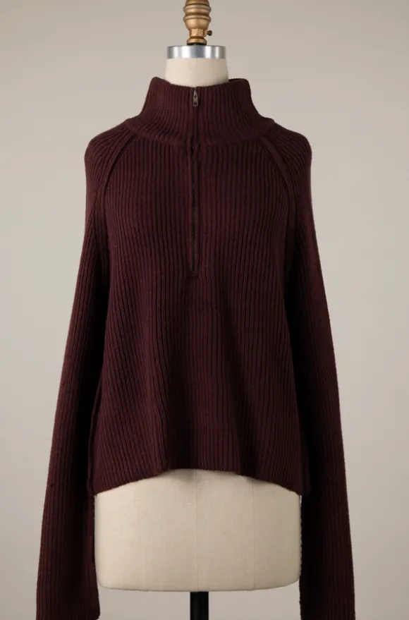 Lily Half Zip Sweater