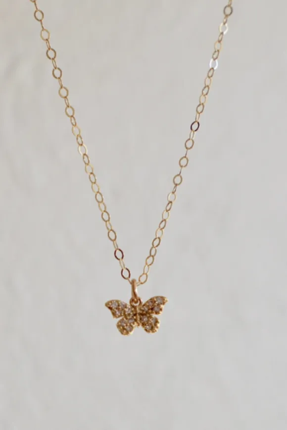 Miniture Butterfly Necklace