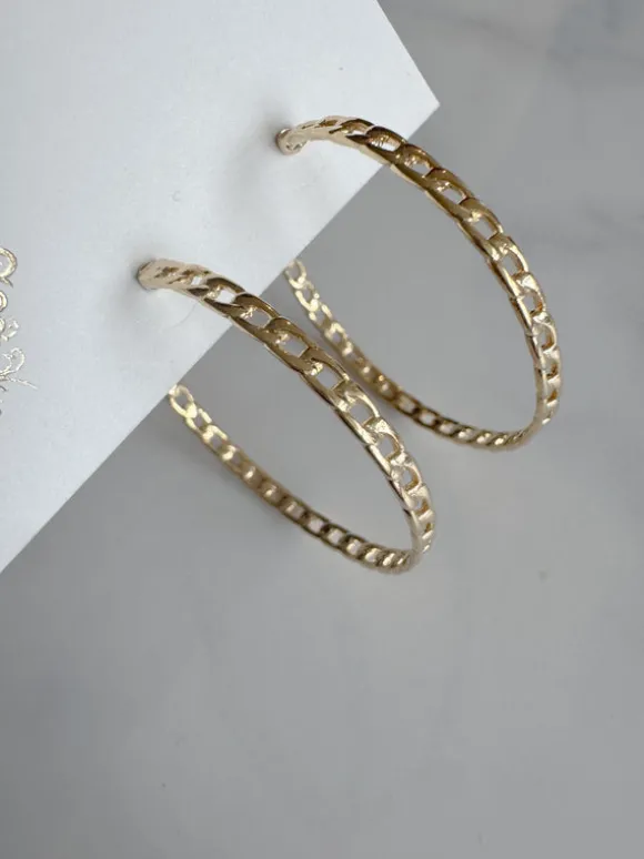 Penny Paperclip Hoops