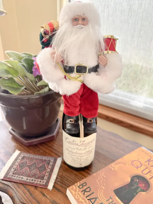 Santa Bottle Topper/Ornament