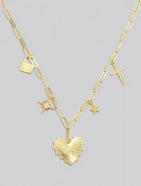 Star Crossed Charm Necklace