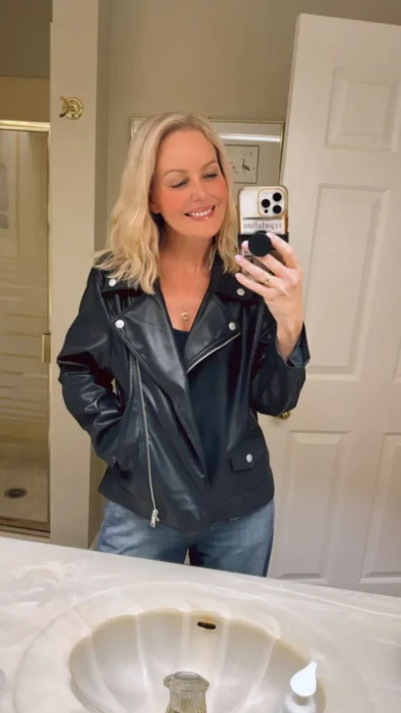 Tara Pleather Super Soft Moto Jacket