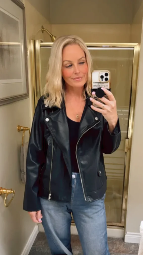 Tara Pleather Super Soft Moto Jacket