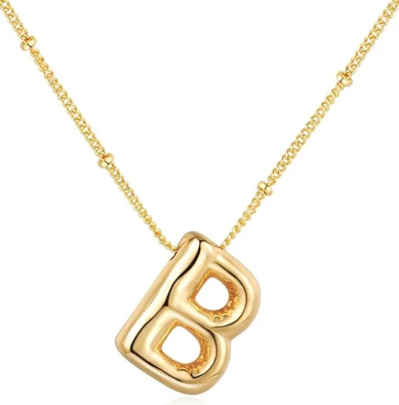 The Ultimate Bubble Balloon Initial Necklace