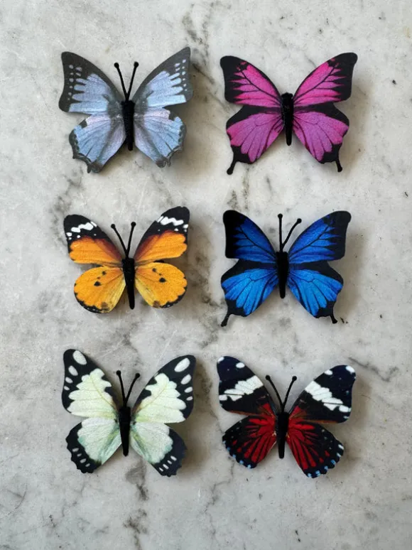 Whimsical Butterfly Clips